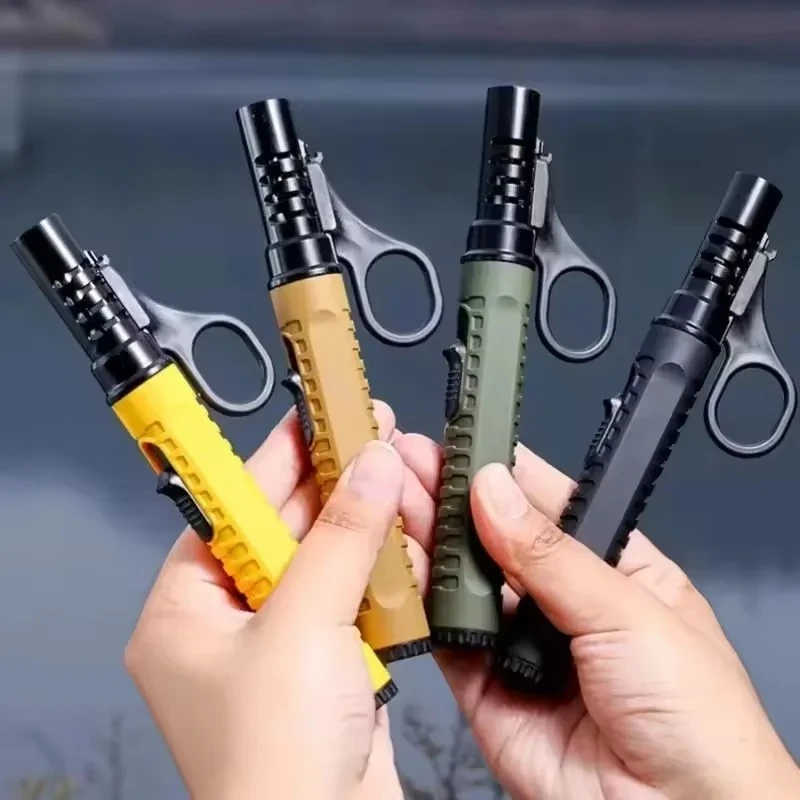 Ferro Rod Striker - 1300 ° Outdoor Camping Igniter แบบพกพาจุดระเบิดปืนเตาอุปกรณ์เสริม