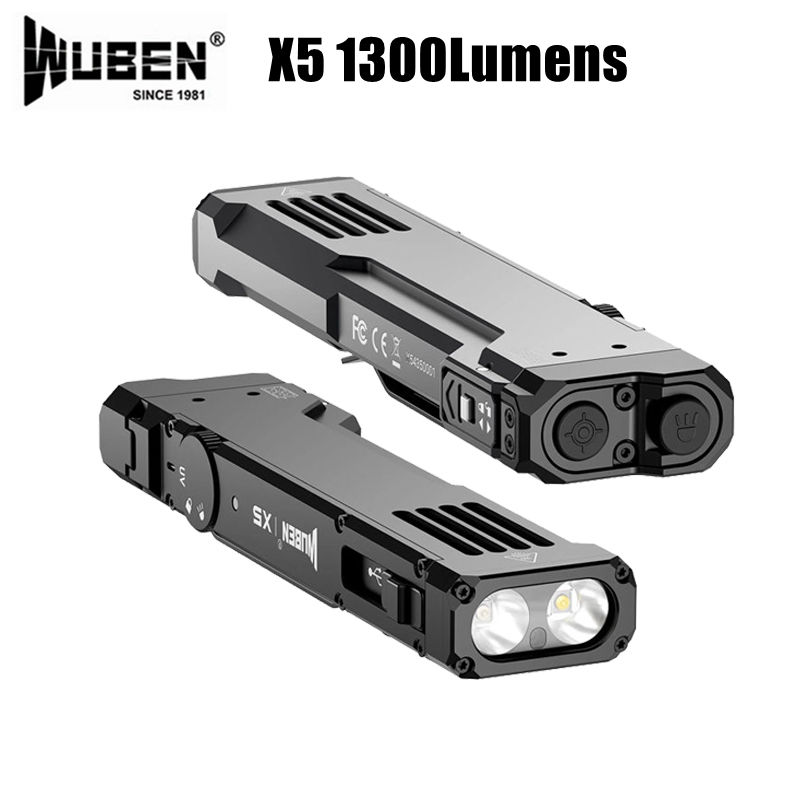 Edc Carry Flashlight - WUBEN X5 ไฟฉาย EDC ขนาดกะทัดรัด 1300