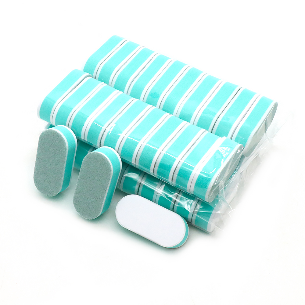 Nail File Titanium - ตะไบเล็บขนาดเล็ก 10/60/120 ชิ้น บล็อกขัดเล็บ 600/3000 กริต