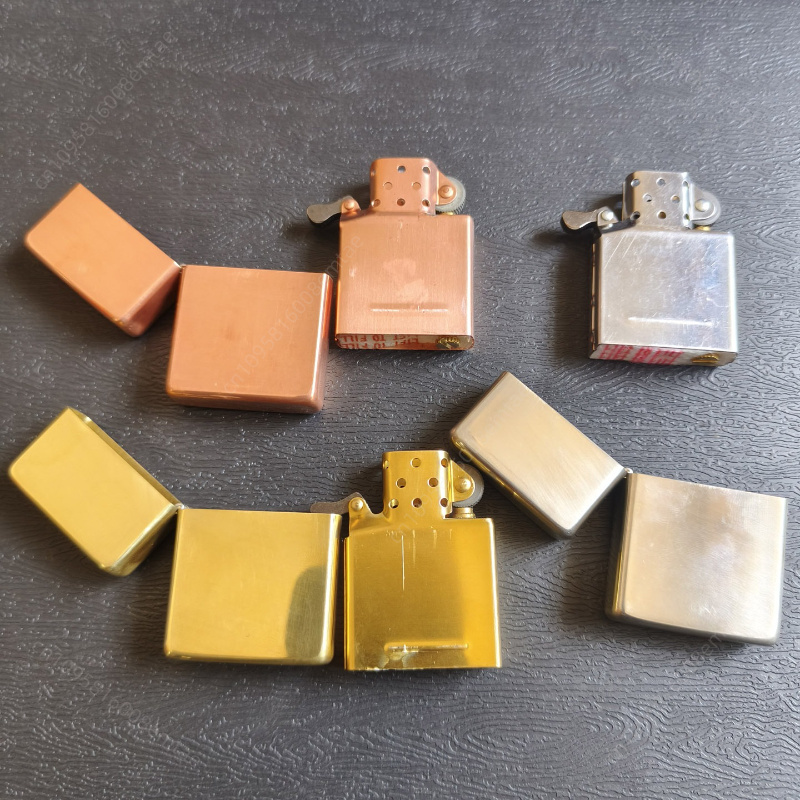 Lighter Insert Zippo - 1937 ไฟแช็กหัวแบนไม่มีโลโก้ ไฟแช็กพกพาแบบคลาสสิก อุปกรณ์เสริมสำหรับบุหรี่ ของขวัญสำหรับผู้ชาย