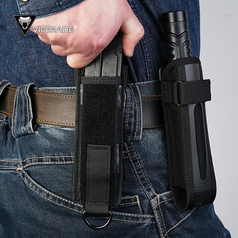 Edc Carry Flashlight - ซองใส่ไฟฉาย VIPERADE, กระเป๋าไนลอน 500D MOLLE -