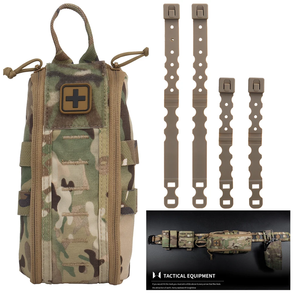 Edc Carry Case - เสื้อกั๊กกระเป๋าคาดเข็มขัดเอวสำหรับตั้งแคมป์, อุปกรณ์กลางแจ้ง kotak p3k ทางการแพทย์แบบยุทธวิธีตอบสนองอย่างรวดเร็ว