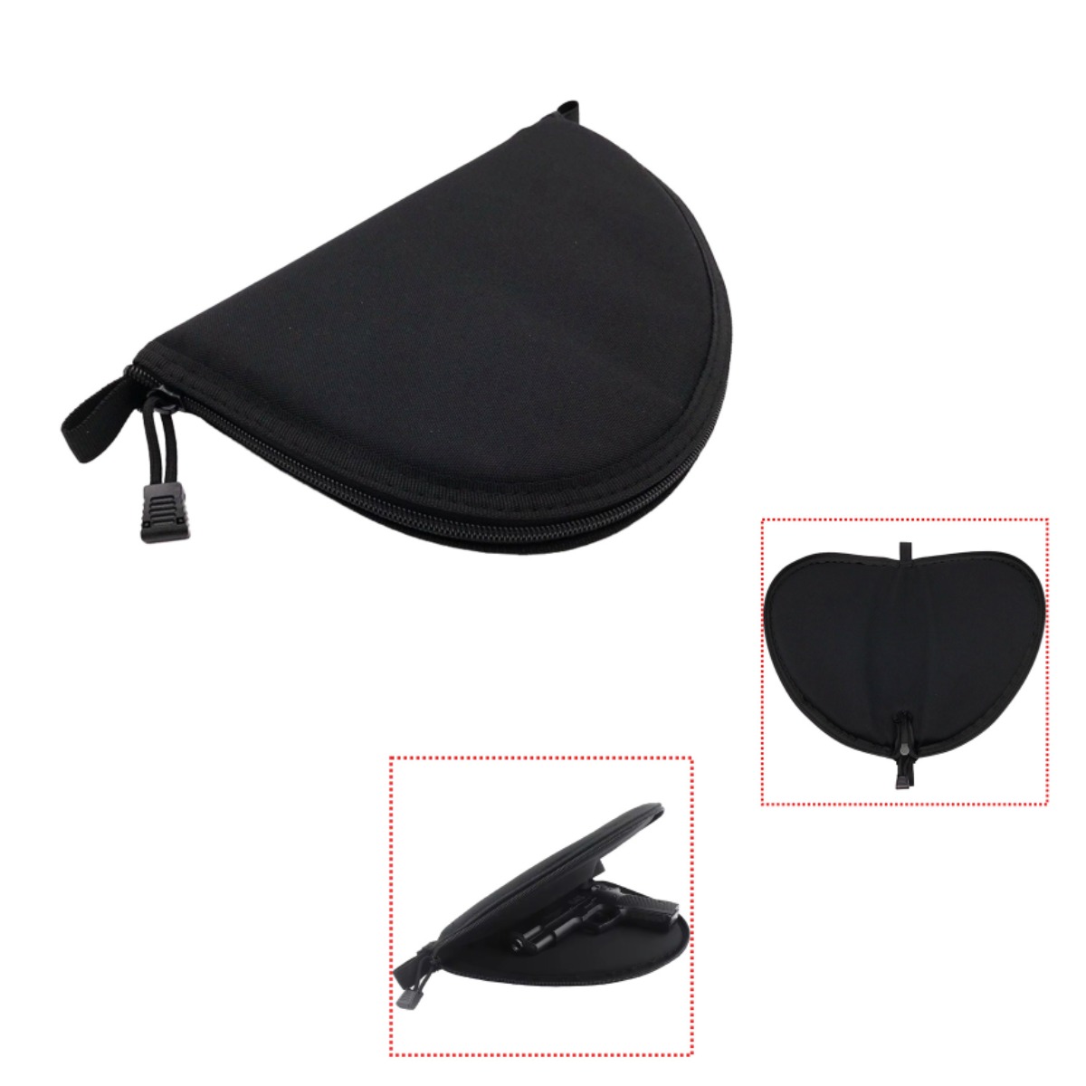Edc Concealed Carry Bag - กระเป๋าใส่ปืนพกพาแบบยุทธวิธี กระเป๋าใส่ปืนอัดลมแบบพกพา กระเป๋าป้องกันปืนพก กระเป๋าเก็บอุปกรณ์สำหรับการล่าสัตว์ กีฬากลางแจ้ง EDC