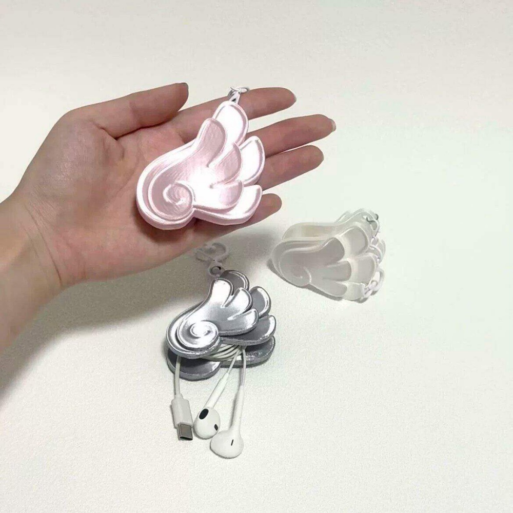 พวงกุญแจที่เก็บสายเคเบิลรูปปีก - Cable Winder Keychain บทวิจารณ์และราคา