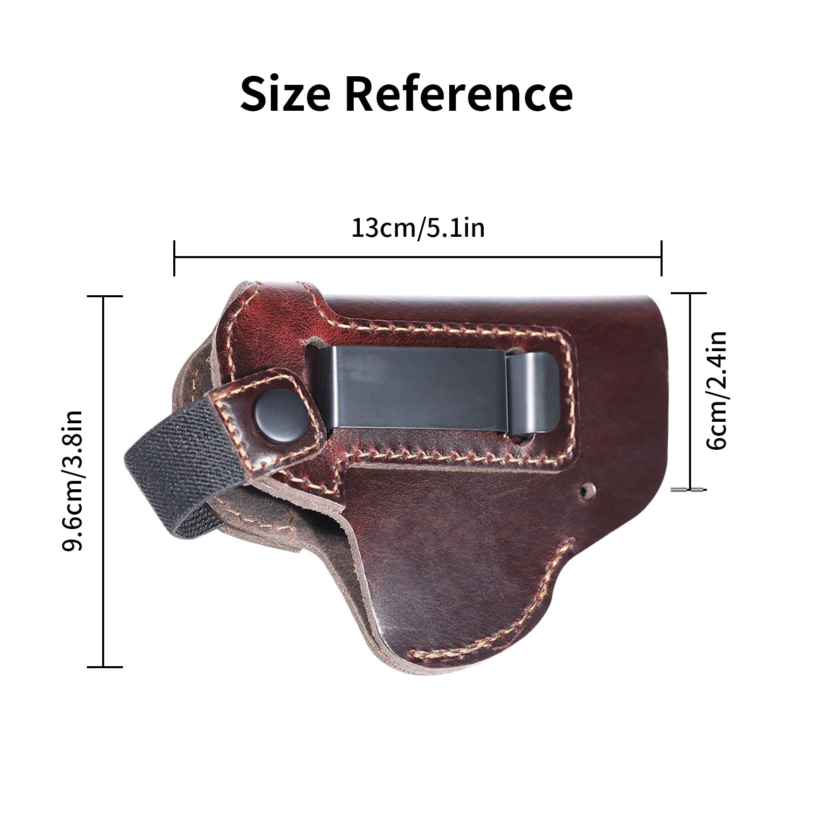 ยุทธวิธีหนังปกปิดพกพา Glock Ho - Edc Carry Belt Leather บทวิจารณ์และราคา