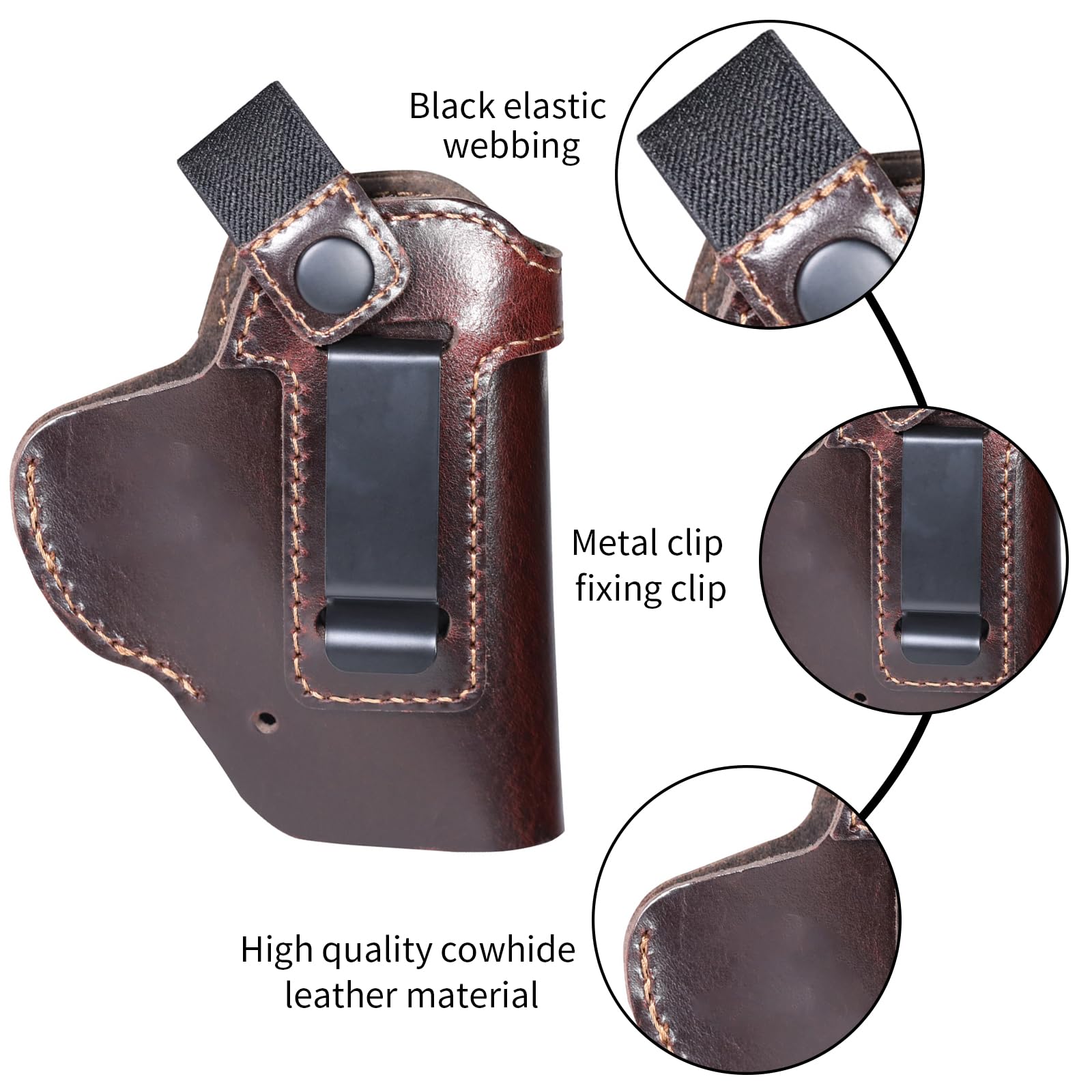 ยุทธวิธีหนังปกปิดพกพา Glock Ho - Edc Carry Belt Leather บทวิจารณ์และราคา
