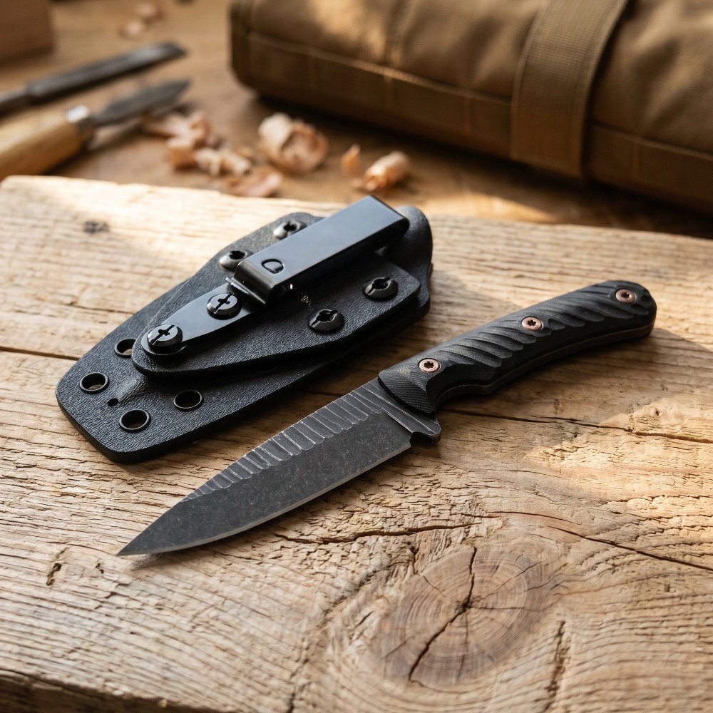 มีดบัชคราฟต์แบบฟูลแทง ใบมีด D2 - Edc Carry Fixed Blade บทวิจารณ์และราคา