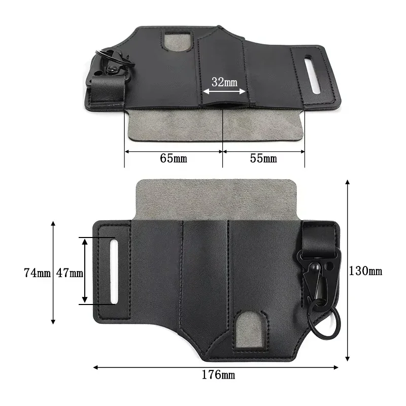Cowhide เอวแขวนแบบพกพายุทธวิธี - Edc Carry Belt Leather บทวิจารณ์และราคา