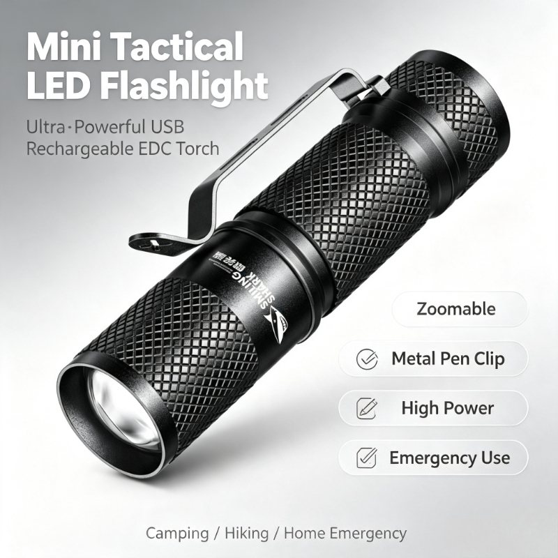 SMILING SHARK ไฟฉาย LED ขนาดเล - Edc Carry Flashlight บทวิจารณ์และราคา
