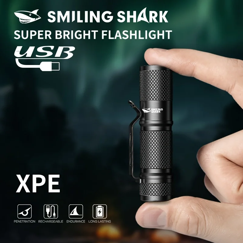 SMILING SHARK ไฟฉาย LED ขนาดเล - Edc Carry Flashlight บทวิจารณ์และราคา