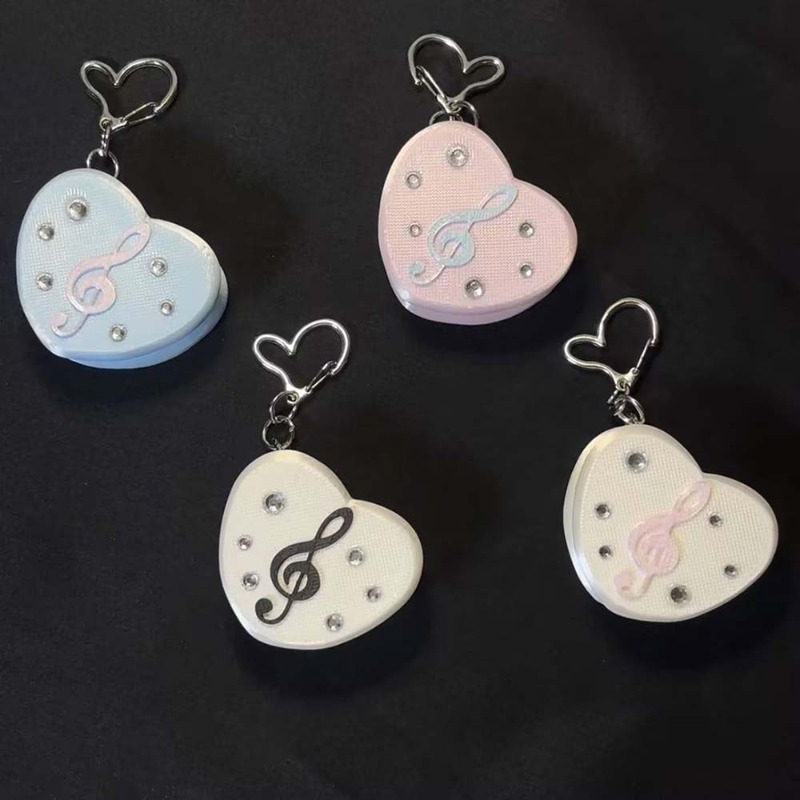 ที่เก็บสายเคเบิลรูปหัวใจลายโน้ - Cable Winder Keychain บทวิจารณ์และราคา