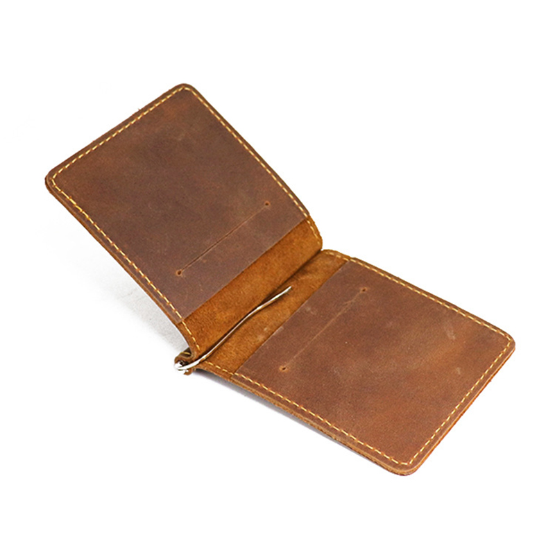 Handmadeของแท้หนังเงินคลิปกระเ - Money Clip Magnetic บทวิจารณ์และราคา