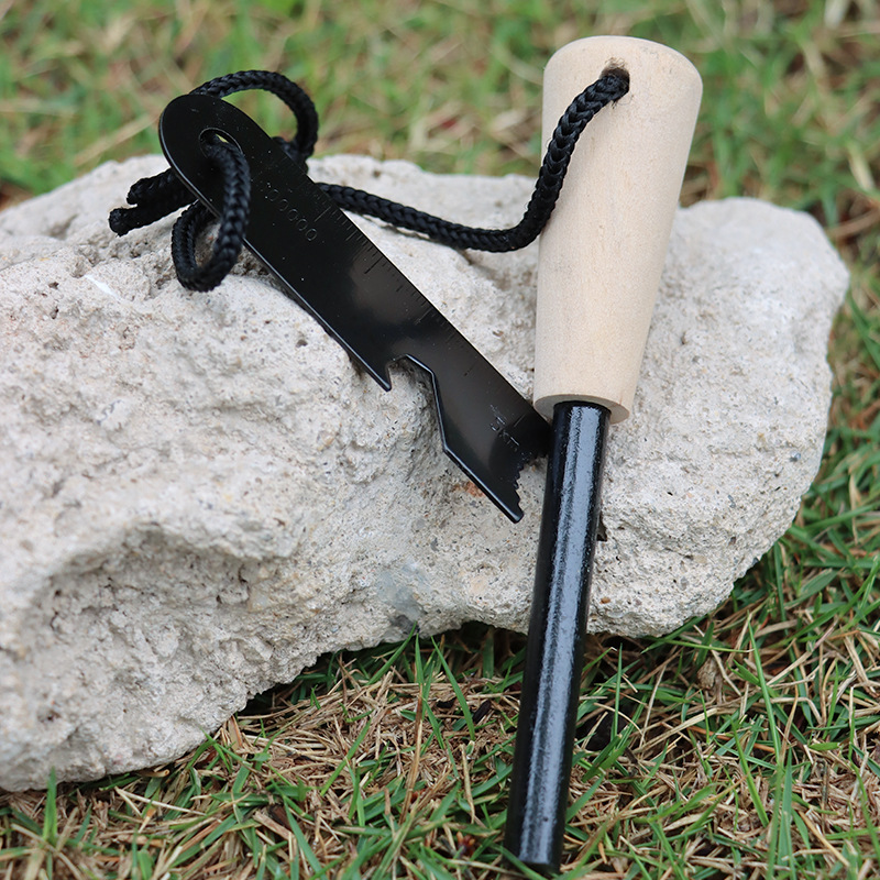 หินเหล็กไฟพกพาสำหรับใช้งานกลาง - Ferro Rod Striker บทวิจารณ์และราคา