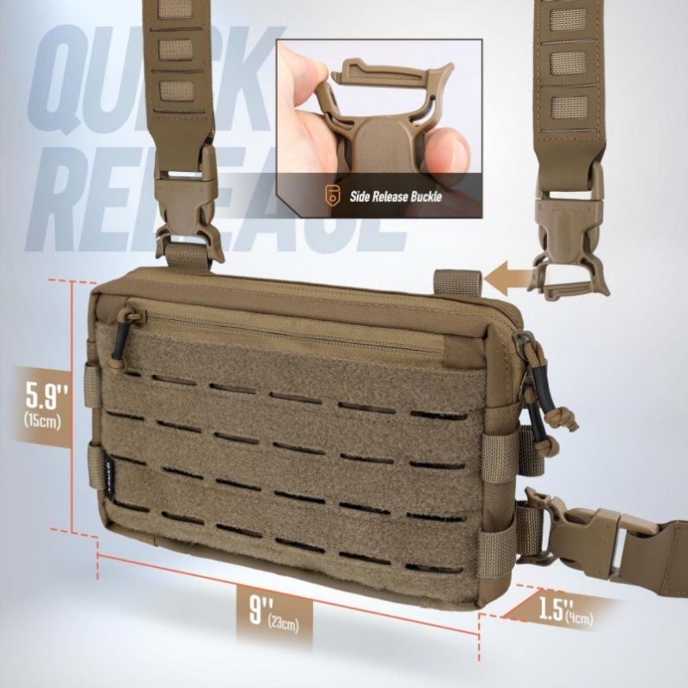 กระเป๋าคาดอกผู้ชายแฟชั่น 1000D - Edc Carry Kit บทวิจารณ์และราคา