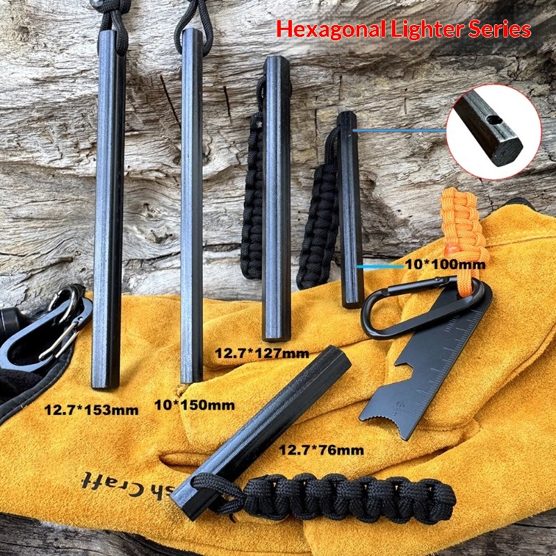 เครื่องจุดไฟแบบกันลมรุ่นใหม่,  - Ferro Rod Striker บทวิจารณ์และราคา