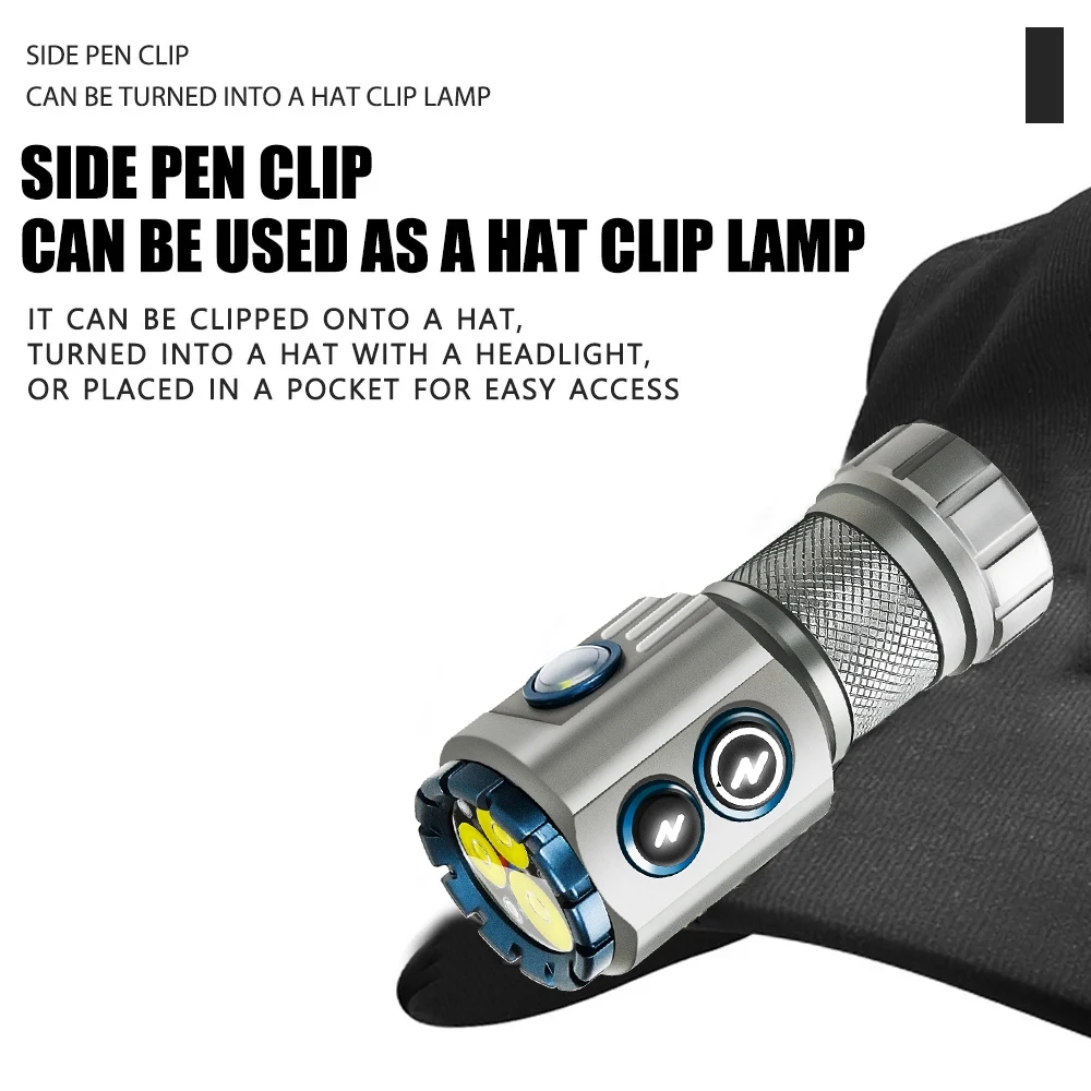 ไฟฉาย EDC 2000LM แรงสูงชนิด C  - Edc Carry Flashlight บทวิจารณ์และราคา