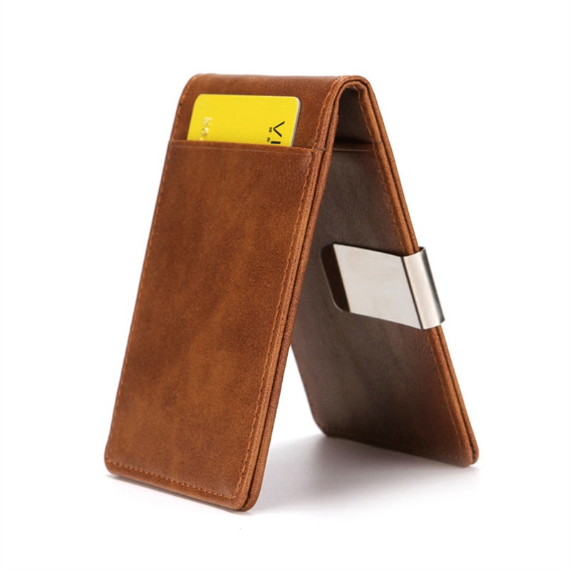 แฟชั่นผู้ชาย PU หนัง Bifold คล - Money Clip Magnetic บทวิจารณ์และราคา