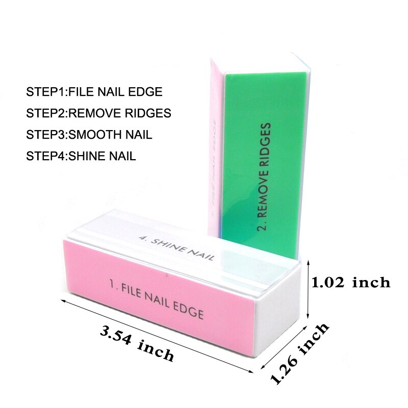 ชุดตะไบเล็บ5ชิ้น/ล็อตบล็อกขัดเ - Nail File Titanium บทวิจารณ์และราคา