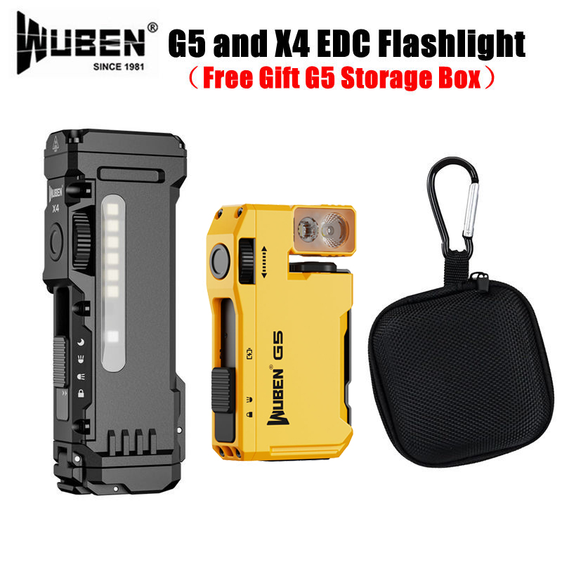 WUBEN G5 & X4 EDC ไฟฉายแบบชาร์ - Edc Carry Flashlight บทวิจารณ์และราคา