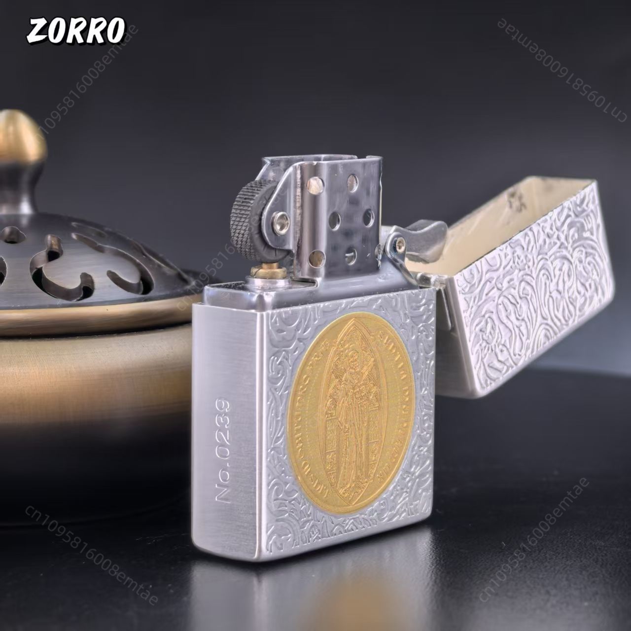 ไฟแช็ค Zorro 906 สีเงิน-ทอง รุ - Lighter Insert Zippo บทวิจารณ์และราคา