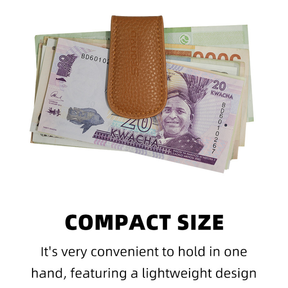 กระเป๋าสตางค์หนังวัวแท้สุดหรูแ - Money Clip Magnetic บทวิจารณ์และราคา