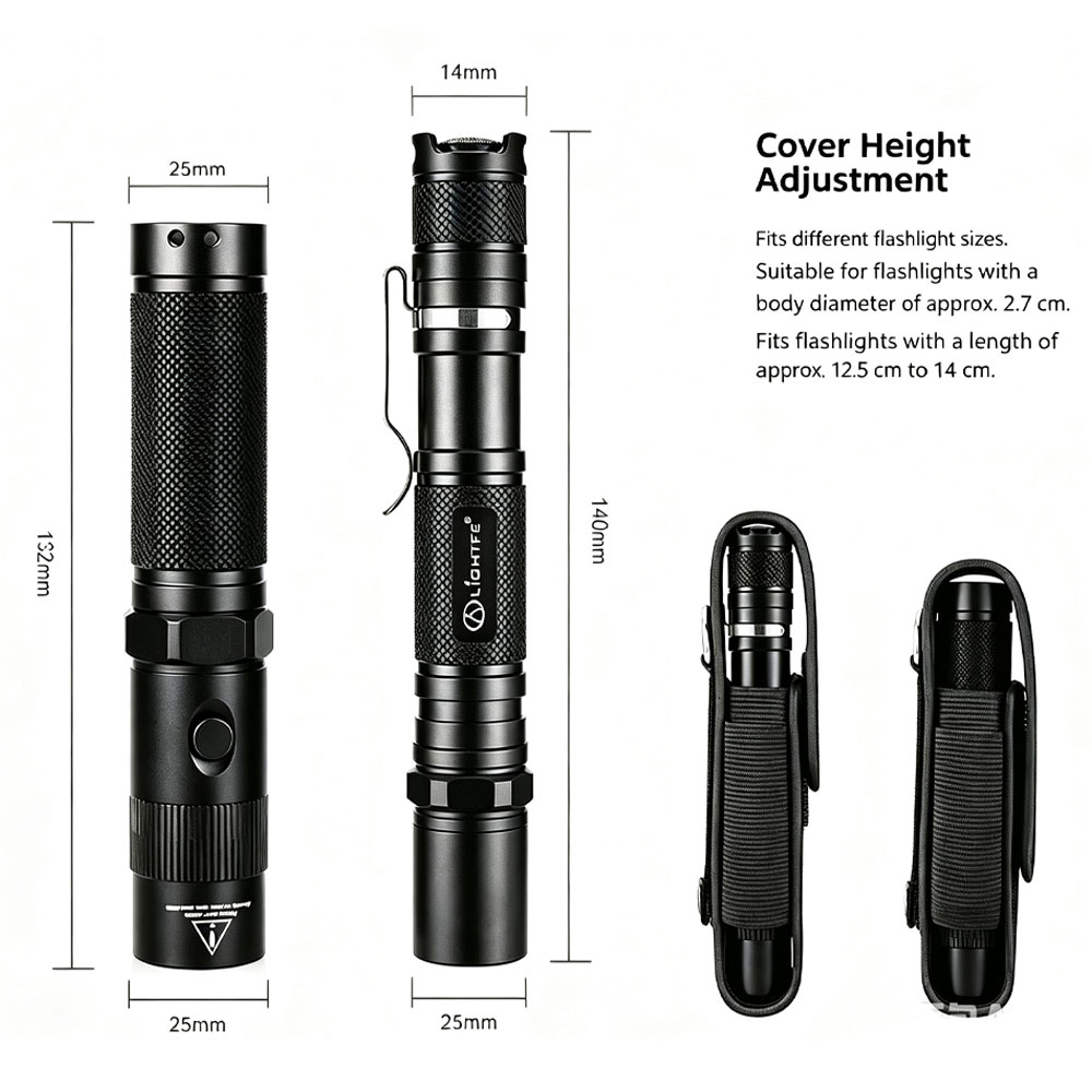 กระเป๋าใส่ไฟฉาย T309 แบบยุทธวิ - Edc Carry Flashlight บทวิจารณ์และราคา