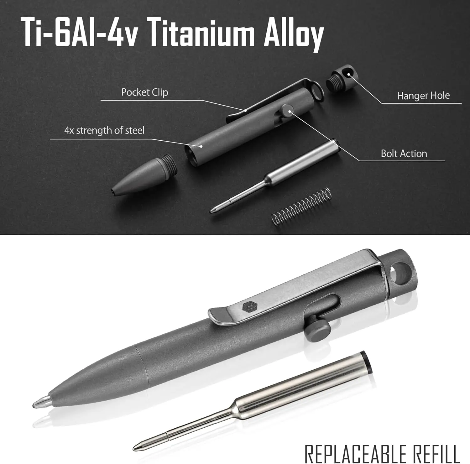 ปากกา KeyUnity KP05SW แบบ Bolt - Edc Carry Pen บทวิจารณ์และราคา
