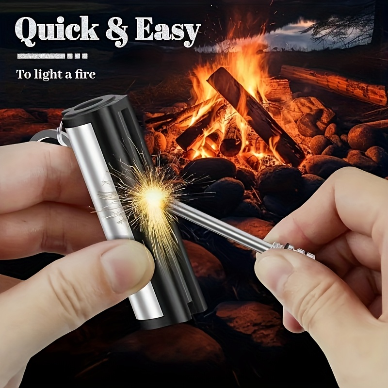 ไฟแช็กแบบจุดด้วยหินเหล็ก 1-50  - Ferro Rod Striker บทวิจารณ์และราคา