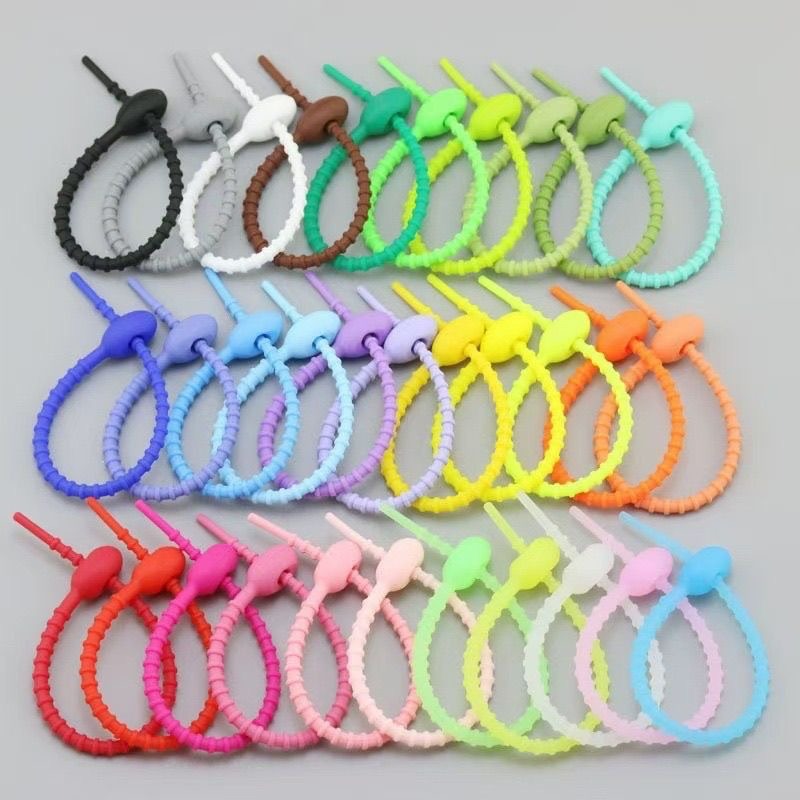 สายรัดซิลิโคน 10/200 ชิ้น หลาก - Cable Winder Keychain บทวิจารณ์และราคา