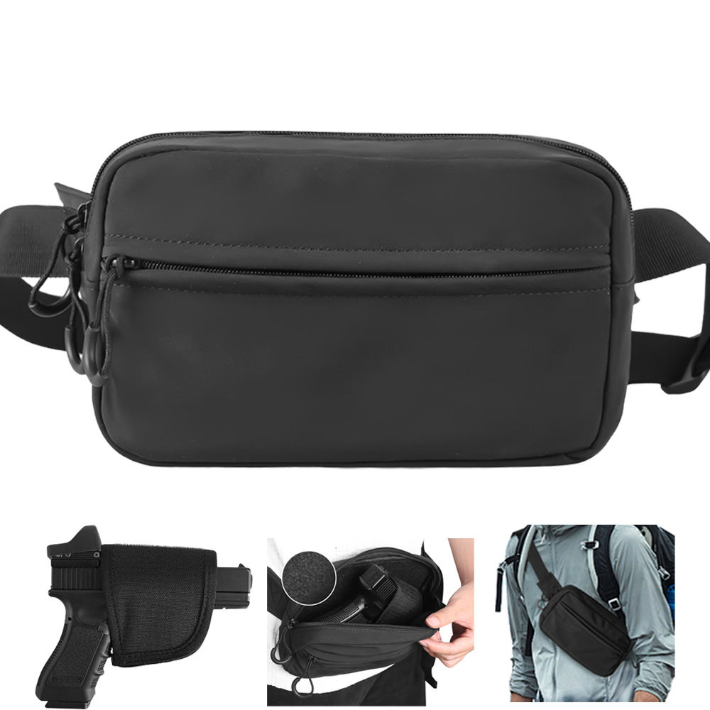 ยุทธวิธีCrossbodyกระเป๋าปืนพกเ - Edc Concealed Carry Bag บทวิจารณ์และราคา