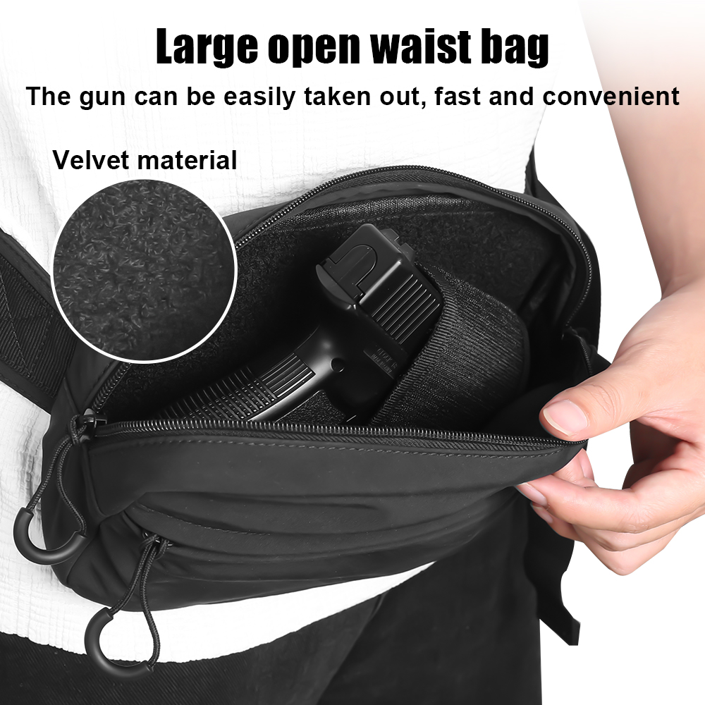 ยุทธวิธีCrossbodyกระเป๋าปืนพกเ - Edc Concealed Carry Bag บทวิจารณ์และราคา