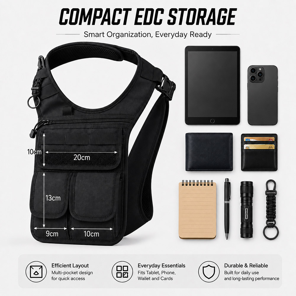 กระเป๋าเครื่องมือแบบซ่อนใต้แขน - Edc Concealed Carry Bag บทวิจารณ์และราคา