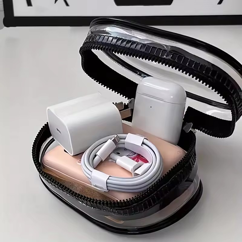 กระเป๋าเก็บซิปใสขนาดเล็กแบบพกพ - Cable Winder Keychain บทวิจารณ์และราคา