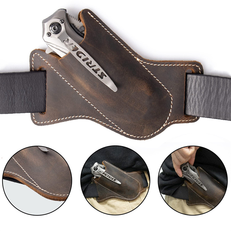 กระเป๋าใส่อุปกรณ์เอาตัวรอดกลาง - Edc Carry Belt Leather บทวิจารณ์และราคา