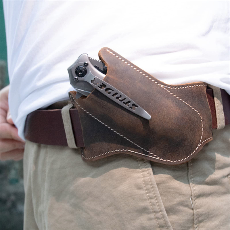 กระเป๋าใส่อุปกรณ์เอาตัวรอดกลาง - Edc Carry Belt Leather บทวิจารณ์และราคา