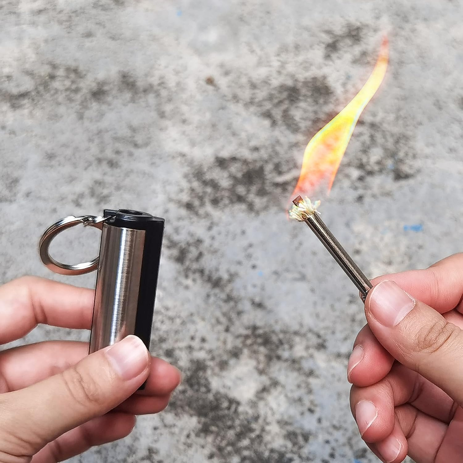 ชุดหินเหล็กไฟแมกนีเซียม 1-5 แพ - Ferro Rod Striker บทวิจารณ์และราคา