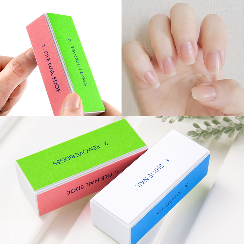 5/10pcs บัฟเฟอร์เล็บ 4 ขั้นตอน - Nail File Titanium บทวิจารณ์และราคา