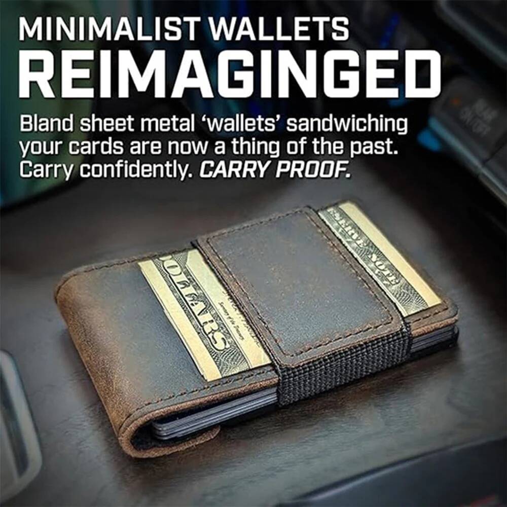 กระเป๋าสตางค์หนังแบบมินิมอลสำห - Money Clip Magnetic บทวิจารณ์และราคา