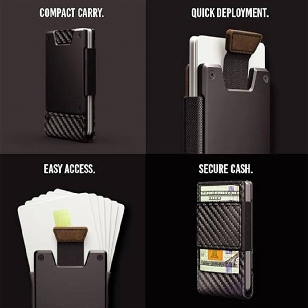 กระเป๋าสตางค์หนังแบบมินิมอลสำห - Money Clip Magnetic บทวิจารณ์และราคา
