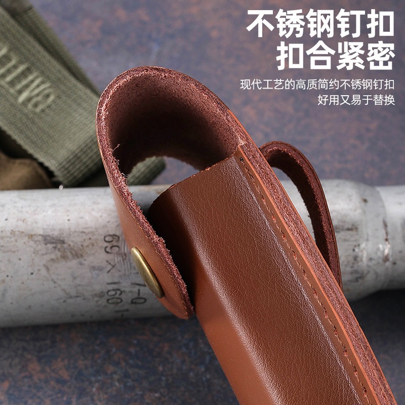 ซองใส่มีดหนังแท้สำหรับมีดพับ   - Edc Carry Belt Leather บทวิจารณ์และราคา